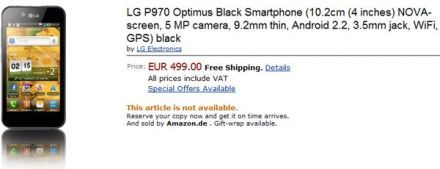 500 euró az LG Optimus 2X és az Optimus Black