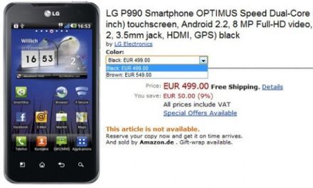 500 euró az LG Optimus 2X és az Optimus Black