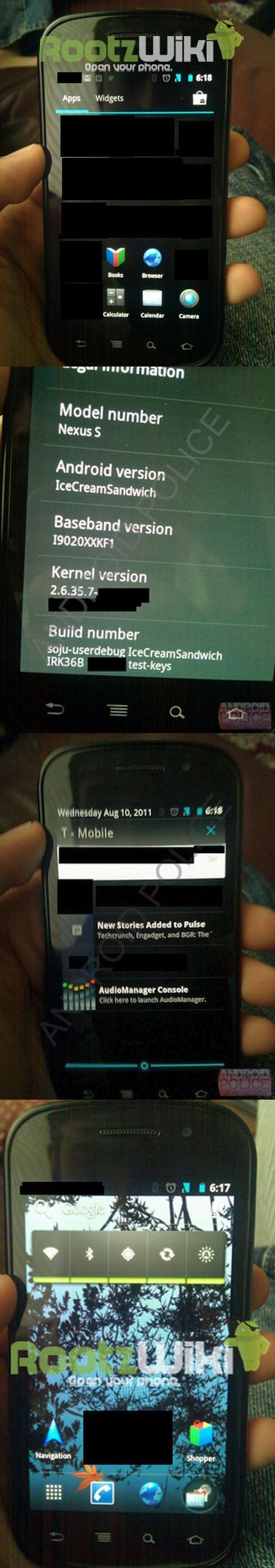 Az első Android Ice Cream Sandwich fotók