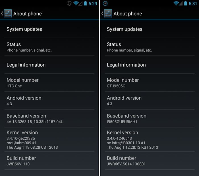 Android 4.3 a Google Play Edition modellekre