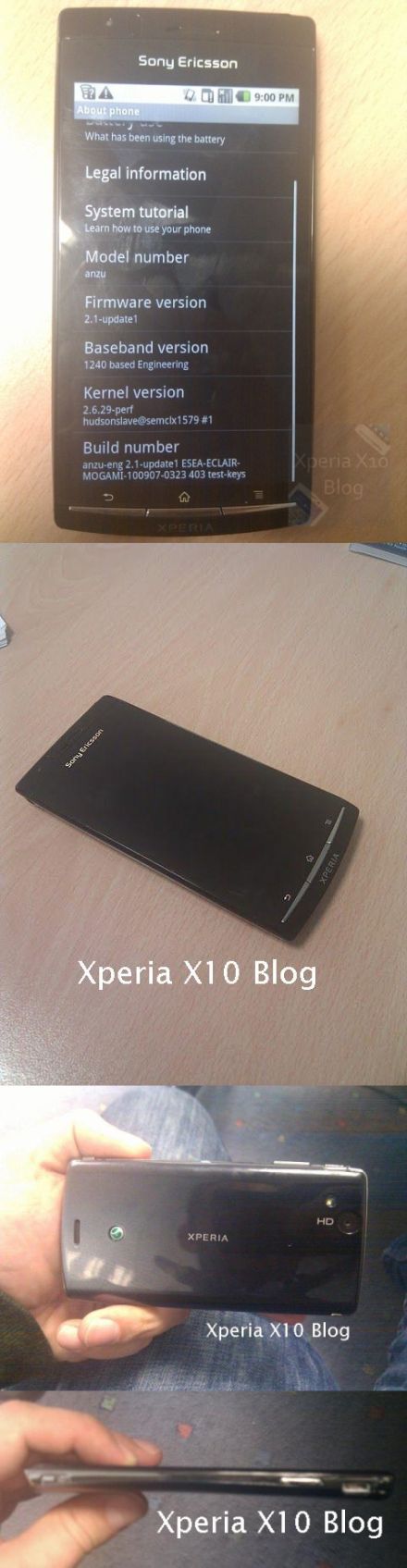 Anzu lenne a Sony Ericsson Xperia X10 utódja?