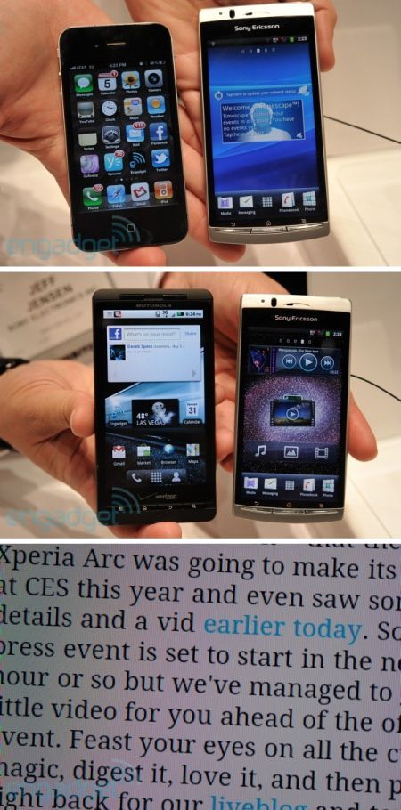 Az első! Megjelent a Sony Ericsson Xperia Arc