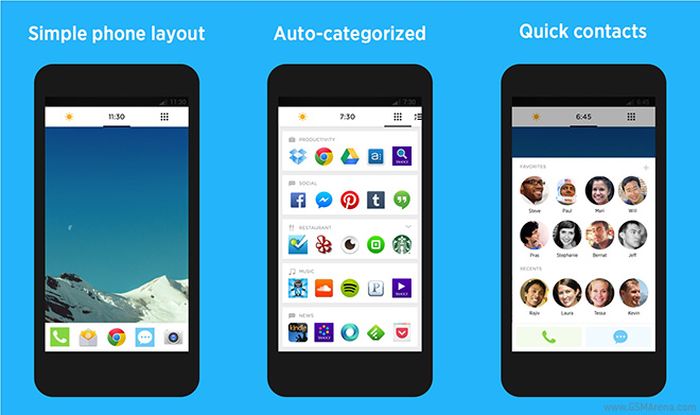 Aviate: tanulékony launcher a Google Playen