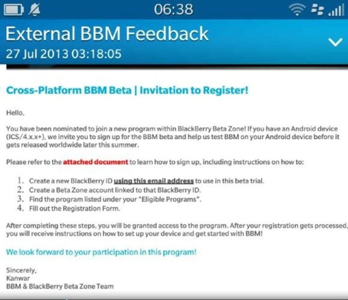 Elérhető a BlackBerry Messenger bétája