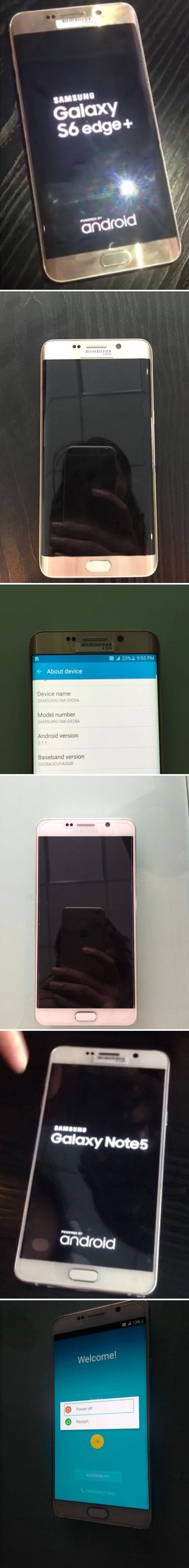 Friss: Note 5 és S6 edge Plus boot képek