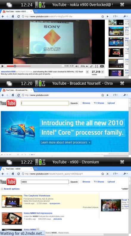 Chrome böngészõ a Nokia N900-on