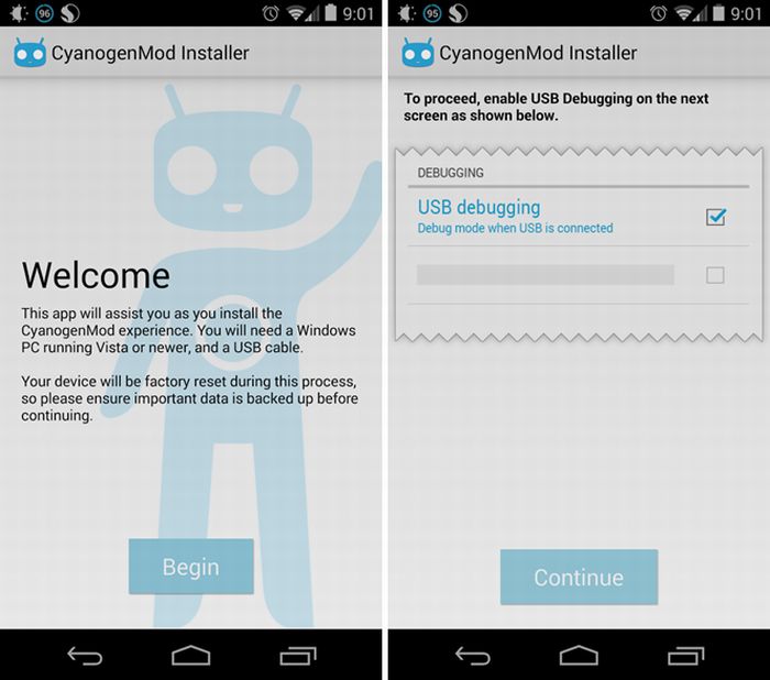 Válts CyanogenMod-ra egyetlen kattintással!