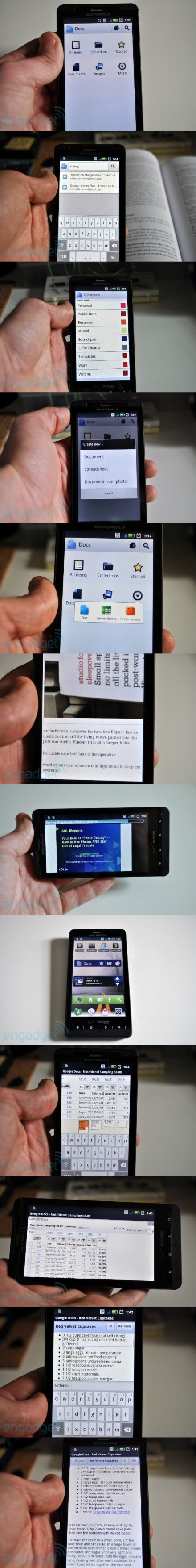 Teljes értékű Google Docs Androidon