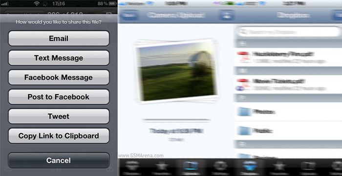 Dropbox frissítés iOS-re: Facebook és AirPlay-támogatás