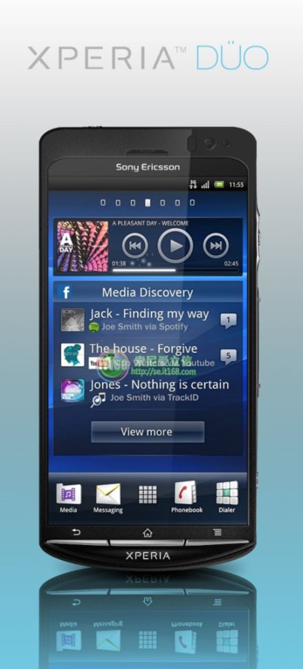 Sony Ericsson Xperia duo: két mag, 4.5 col, qHD szeptemberben