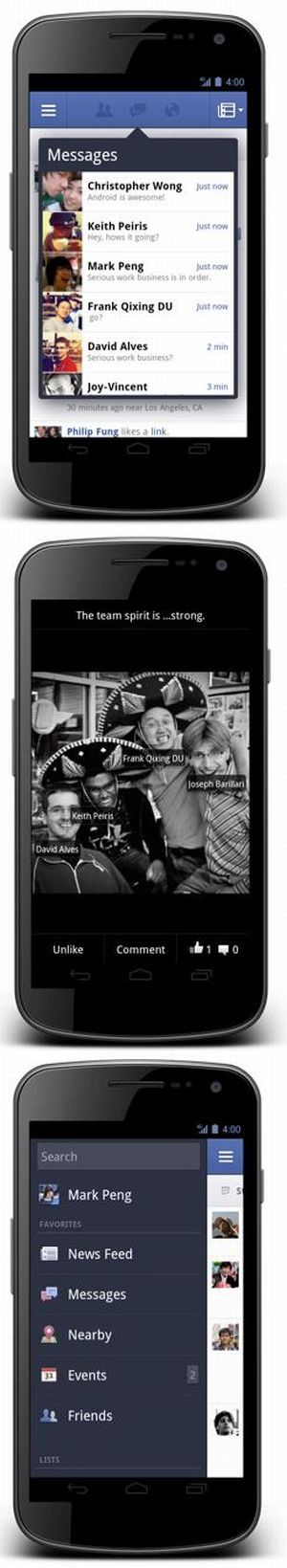 Teljesen megújul a Facebook for Android