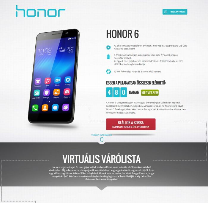 A Honor megdöntené a sorbaállás rekordját