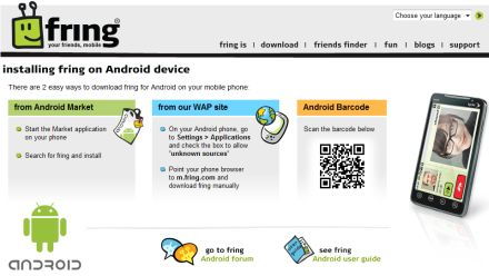 Videohívás Androidon