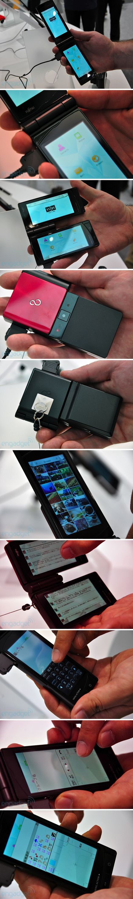 Dupla-kijelzõs mobil a Fujitsutól