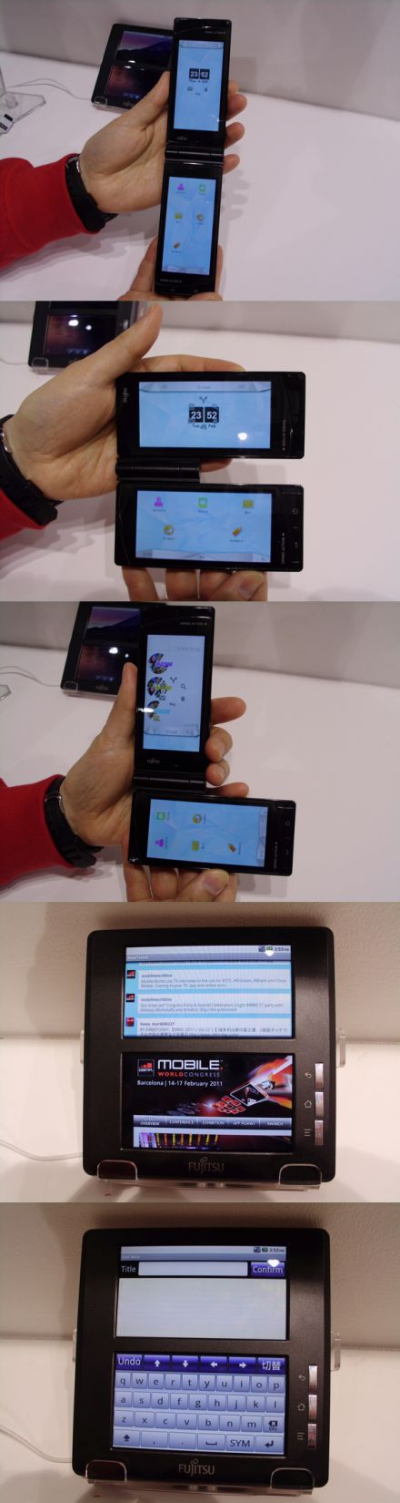 Kétkijelzős Symbian mobil a Fujitsutól