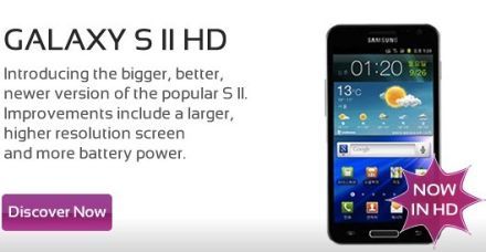 Samsung Galaxy S II HD kijelzõvel