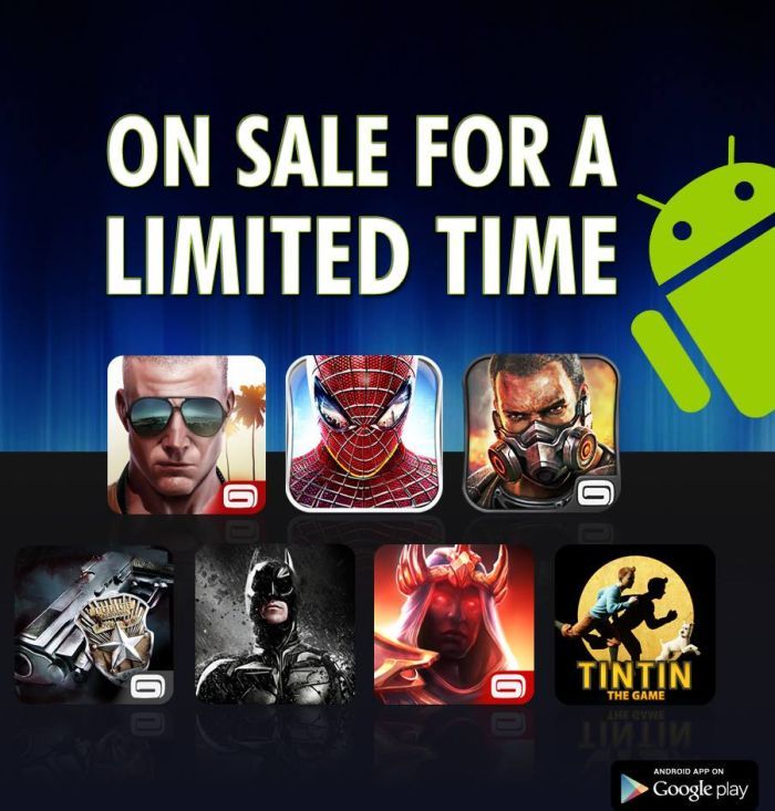 Hatalmas Gameloft akció a Google Playen!