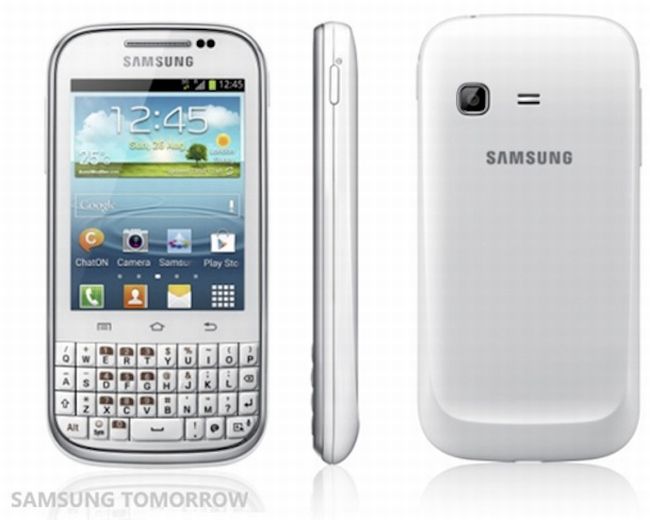 Samsung Galaxy Chat Samsung Galaxy Chat: Android 4.0, QWERTY és a világ legrosszabb kijelzője