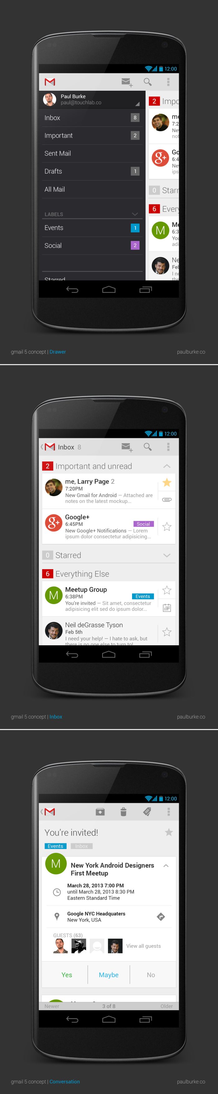 Fantasztikus Gmail koncepció