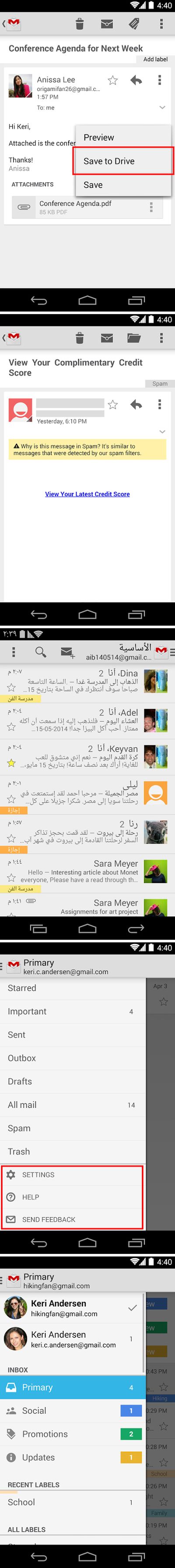 Új funkciók a Gmailben