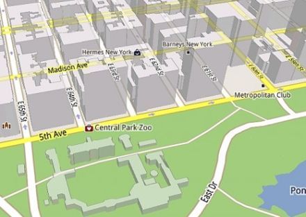 Google Maps 5 3D grafikával