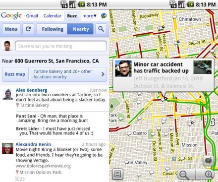 Google Buzz Google Buzz a mobilodon is