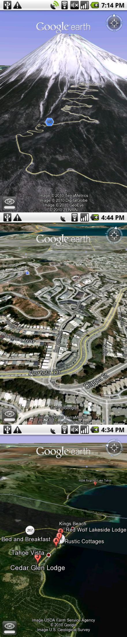 Google Earth a mobilodon