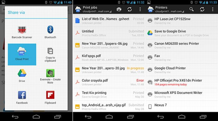 Google Cloud Print Nyomtass a felhőn keresztül!