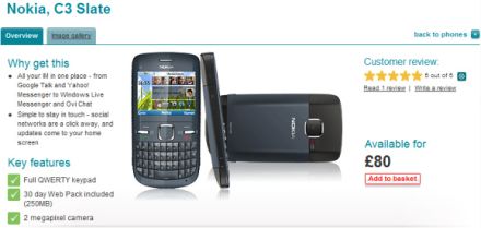 Nokia C3 mindössze 25 ezer forintért