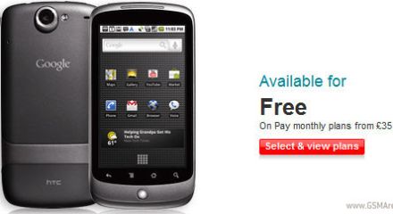 Google Nexus One ingyen a Vodafone-nál