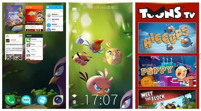 Angry Birds launcher a telefonodra