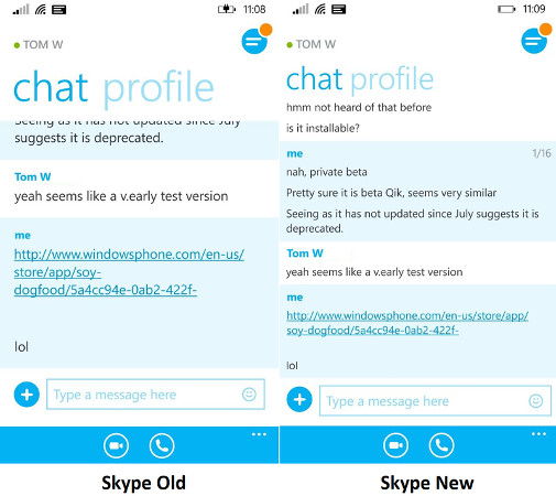 Kompakt nézetet kapott a Skype