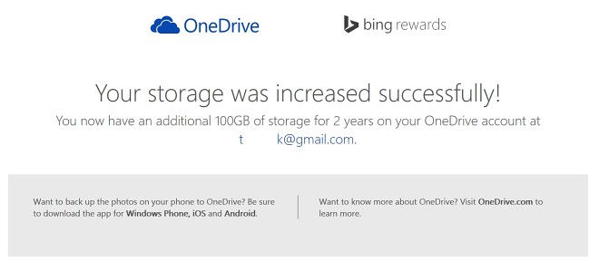 100 gigabájt ingyen a Microsofttól