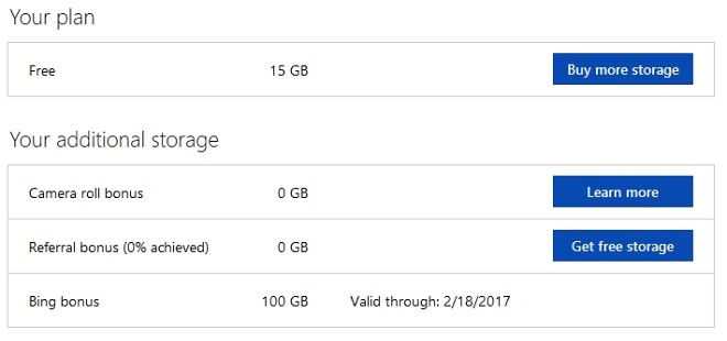 100 gigabájt ingyen a Microsofttól