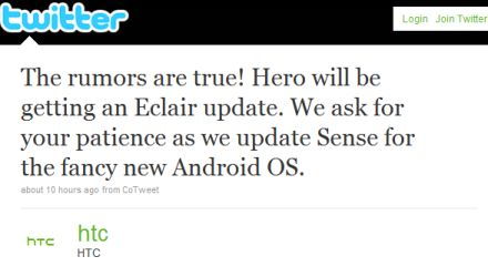 Ez igen: HTC Hero a legújabb Androiddal!