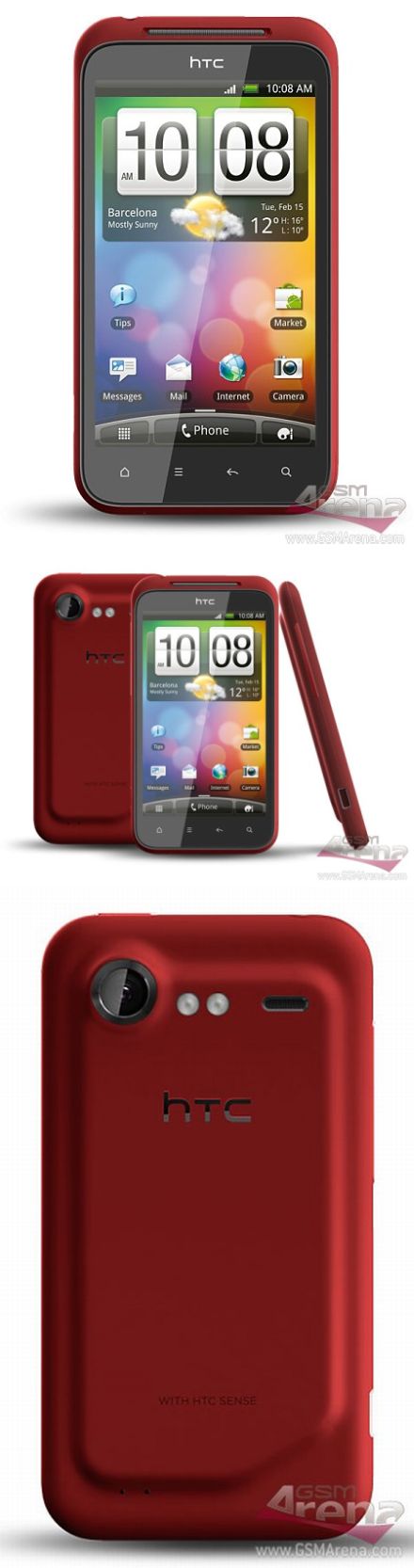 HTC pirosban