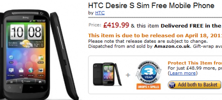 Döbbenet: HTC Desire S 135 ezer forintért!