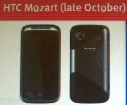 HTC Mozart: Windows Phone 7, 8 megapixel