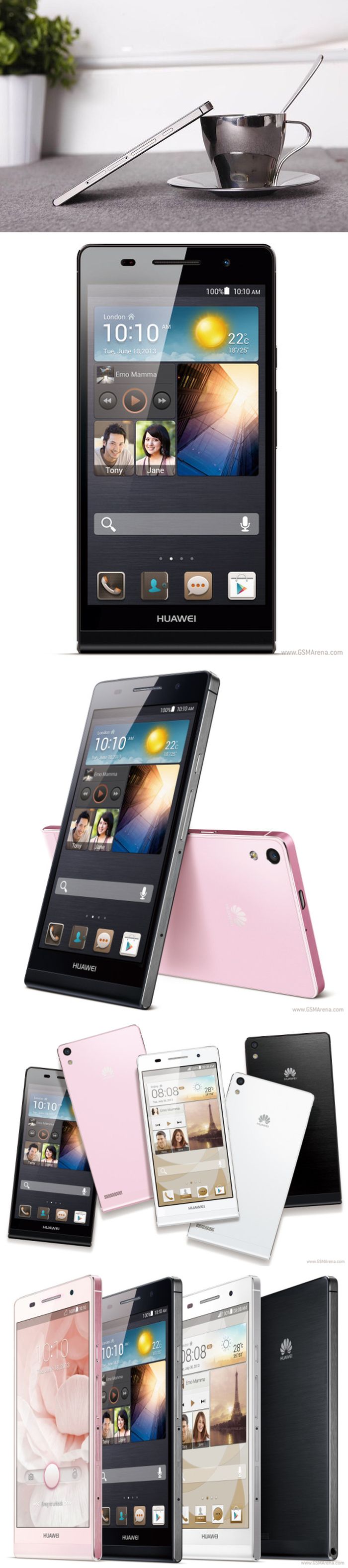 Pengevékony lett a Huawei Ascend P6
