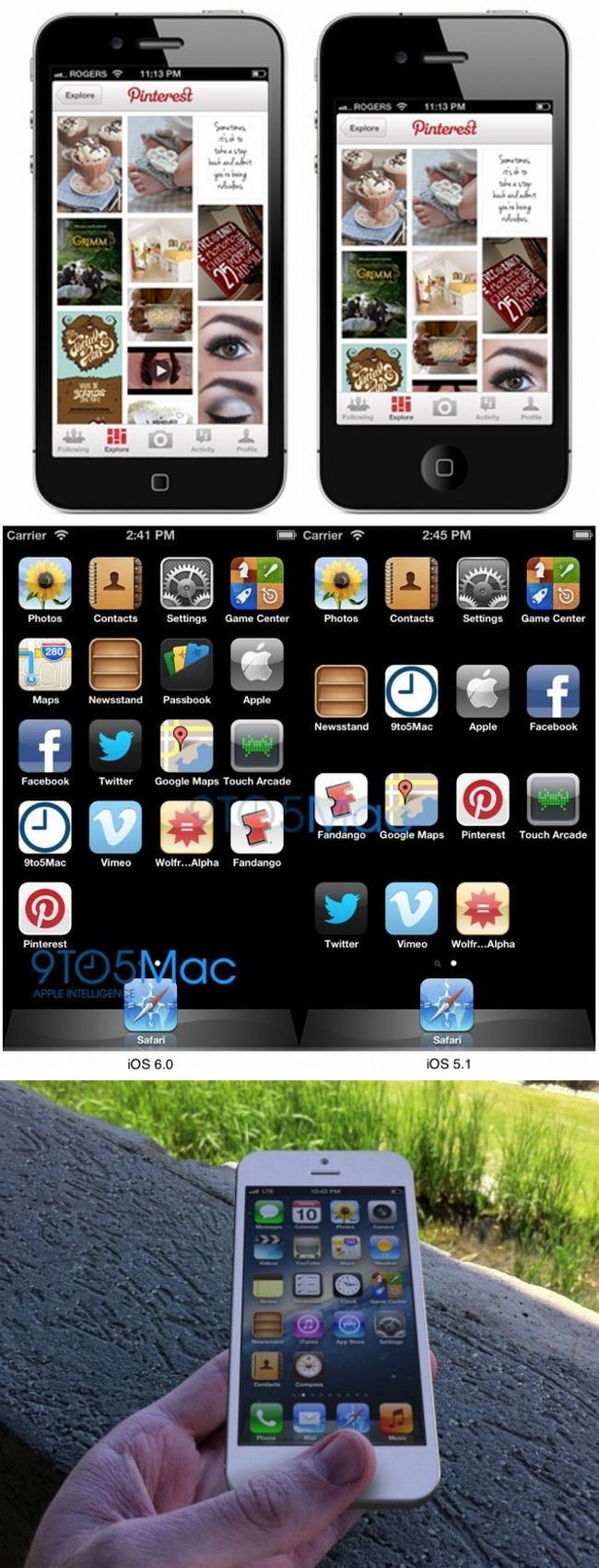 iPhone 5: 4 col, 640×1136 pixel, öt sor