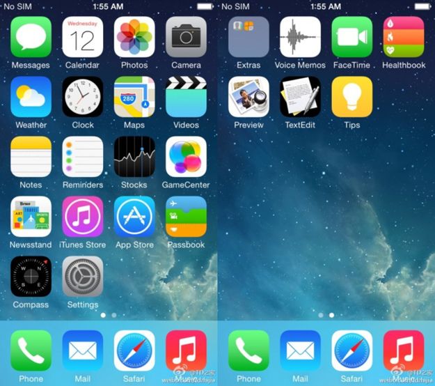 iOS 8 Íme az első iOS 8 screenshotok!