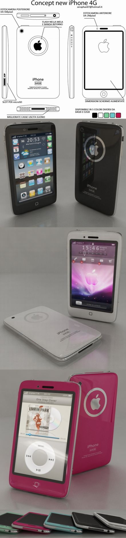 Érdekes Apple iPhone 4G koncepciók