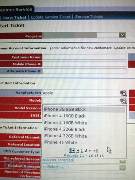 iPhone 4s már a szolgáltatónál