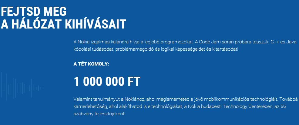 Nokia Code Jam: a szabadulós játékok és a programozás ötvözete