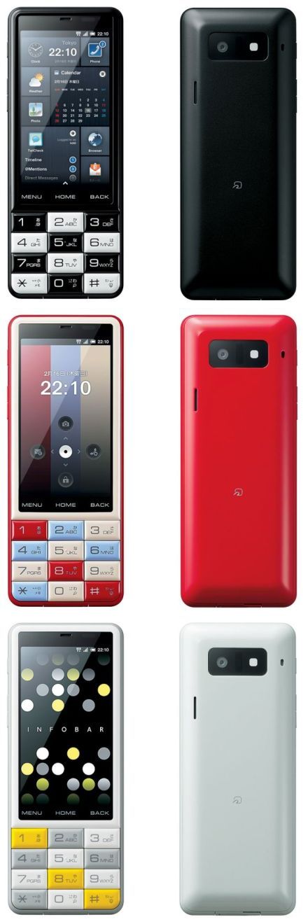 Nagy és színes: japán androidos mobil