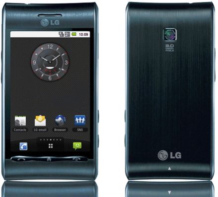 Frissíthetõ az LG GT540 Optimus