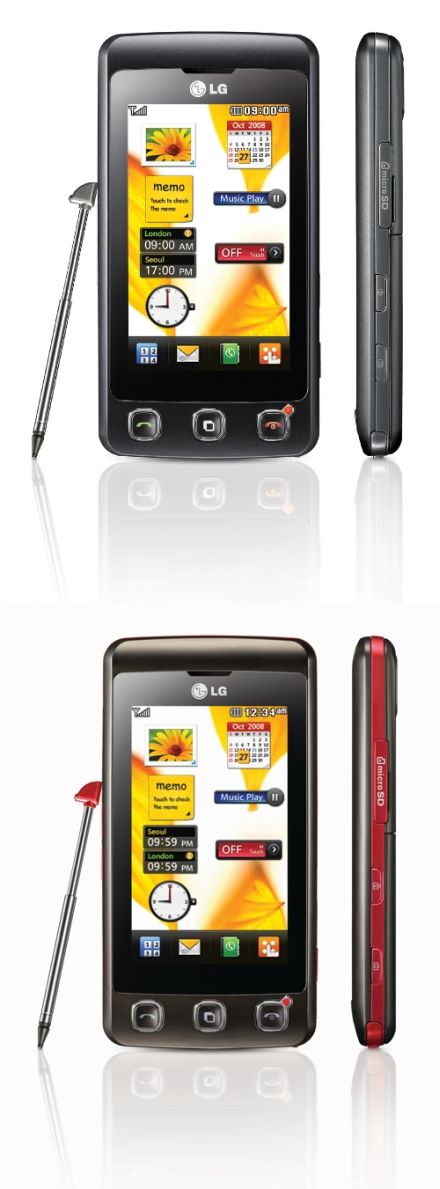 Négy színben kapható az érintõs LG KP500 
