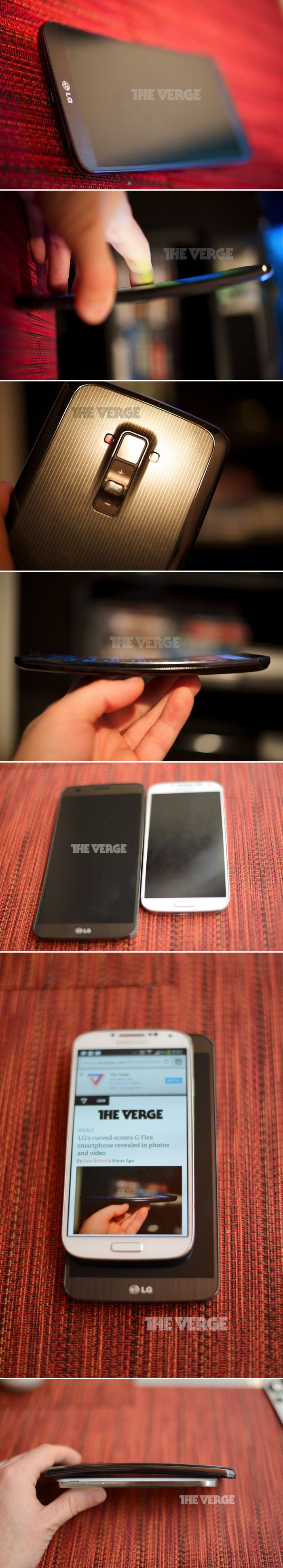 Videón a hajlított LG G Flex mobil