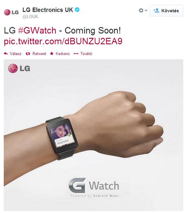 Ilyen lesz az LG G Watch!