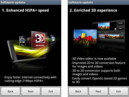 LG Optimus 3D: itt a hivatalos Gingerbread